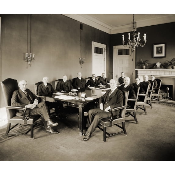Warren G. Harding 'S Cabinet In 1921 History (36 x 24)