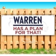 thumbnail image 1 of Warren Has A Plan For That! 13 oz Vinyl Banner With Metal Grommets, 1 of 4