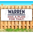 thumbnail image 1 of Warren Has A Plan For That! 13 oz Vinyl Banner With Metal Grommets, 1 of 4