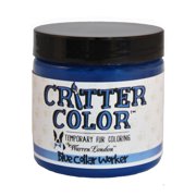 Warren London Critter Color Blue Collar Worker Temporary Pet Fur Coloring 4 Oz Jar