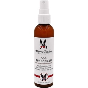 Warren London Dog Sunscreen | Aloe Vera Leave In Conditioner with Sun Protection for Dogs, Puppies, & Pets