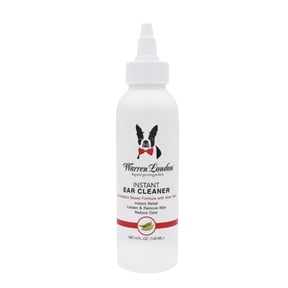 Warren London Instant Ear Cleaner for Dogs with Aloe, 4 oz Bottle