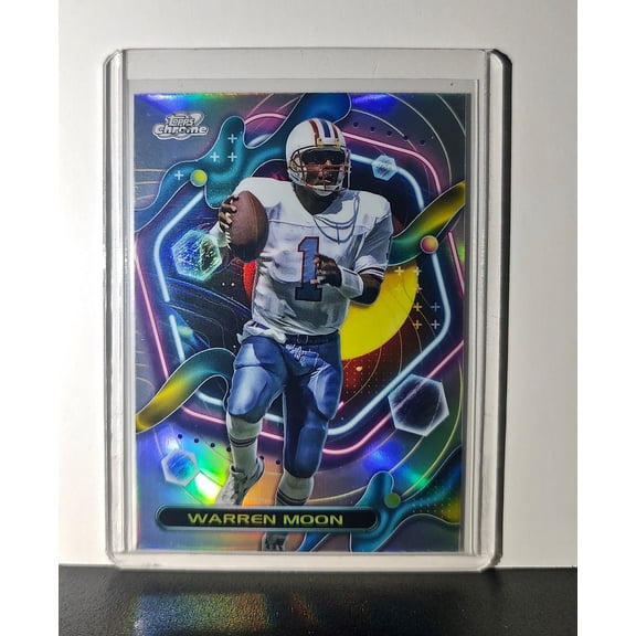 Warren Moon Refractor 2023 Topps Chrome Cosmic NFL #271 Card Houston Oilers