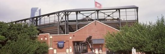 Warren Spahn Plaza at the Chickasaw Bricktown Ballpark Oklahoma City Oklahoma USA Canvas Art - Panoramic Images (36 x 12)