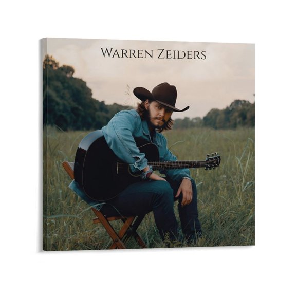 Warren Zeiders Art The Art of Black And White Singer Poster Canvas Wall Art Prints Poster Gifts Photo Picture Painting Posters Room Decor Home Decorative 24x24inch(60x60cm)