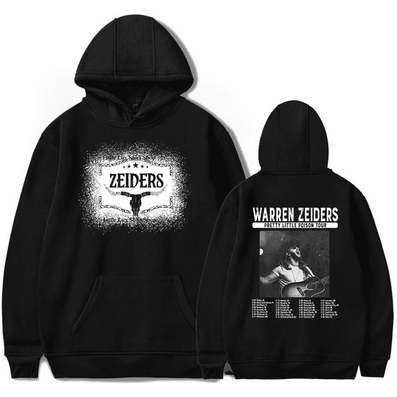 Warren Zeiders Merch 2024 Pretty Little Poison Tour Hoodie Country Music Hoodies Pullover Hooded Sweatshirt Long Sleeve Top