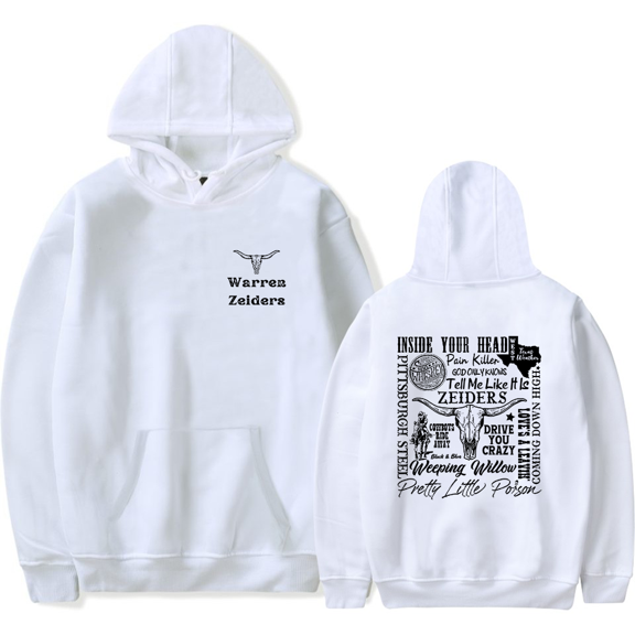 Warren Zeiders Merch Hoodie Country Music Western Harajuku Hoodies Pullover Hooded Sweatshirt Long Sleeve