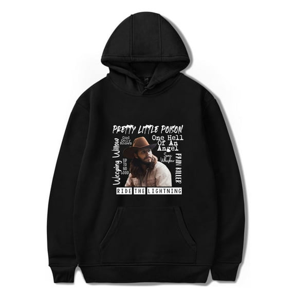 Warren Zeiders Merch Pretty Little Poison Ride The Lighting Hoodie Country Music Hoodies Pullover Hooded Sweatshirt Long Sleeve Top