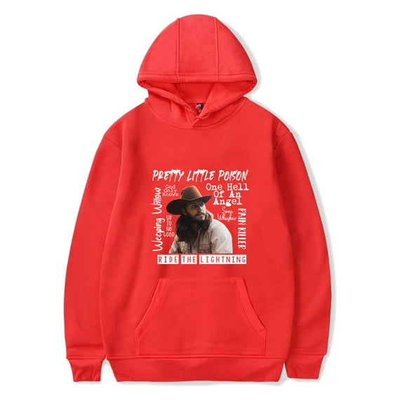 Warren Zeiders Merch Pretty Little Poison Ride The Lighting Hoodie Country Music Hoodies Pullover Hooded Sweatshirt Long Sleeve Top