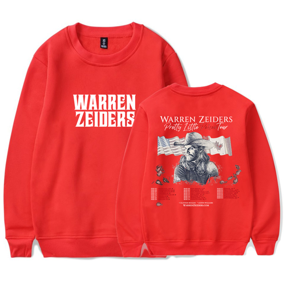 Warren Zeiders Merch Pretty Little Poison Tour Sweatshirt Long Sleeve Fashion Cool Country Music Merch Hip Hop Hoodies Casual Streetwear