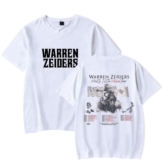 Warren Zeiders Merch Pretty Little Poison Tour T-shirt Short Sleeve Fashion Cool Country Music Merch Hip Hop T Shirt Top Tee