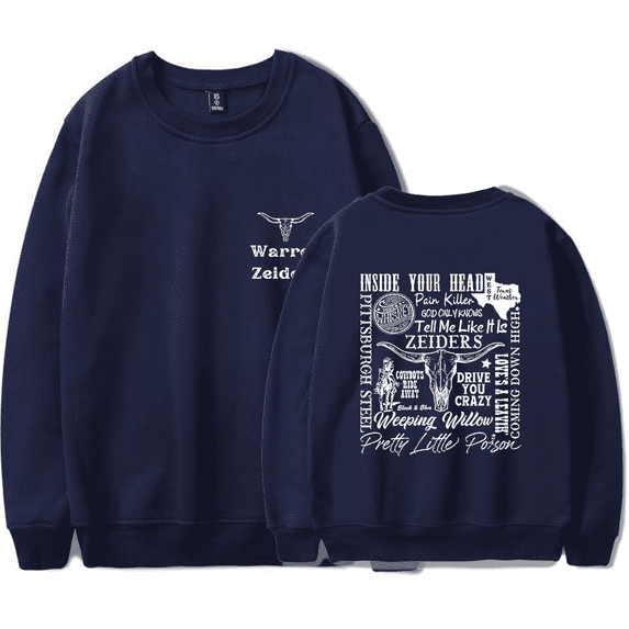 Warren Zeiders Merch Sweatshirt Long Sleeve Country Music Merch Western Harajuku Hip Hop Hoodies Casual Streetwear