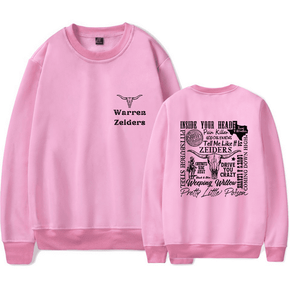 Warren Zeiders Merch Sweatshirt Long Sleeve Country Music Merch Western Harajuku Hip Hop Hoodies Casual Streetwear
