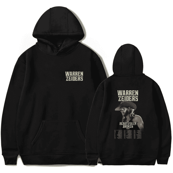 Warren Zeiders Merch The Beautifully Broken Tour Hoodie Country Music Western Harajuku Hoodies Pullover Hooded Sweatshirt Long Sleeve