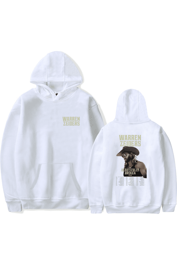 Warren Zeiders Merch The Beautifully Broken Tour Hoodie Country Music Western Harajuku Hoodies Pullover Hooded Sweatshirt Long Sleeve