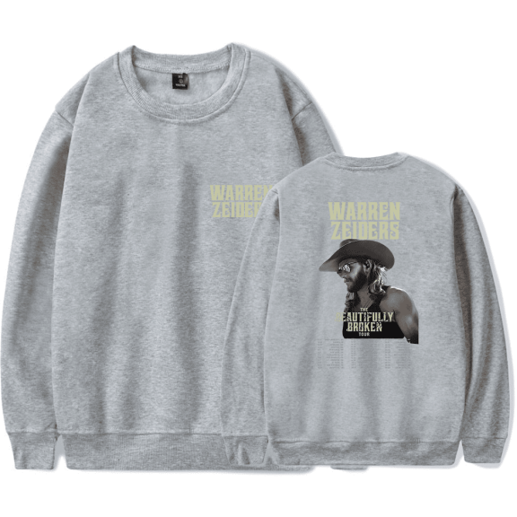 Warren Zeiders Merch The Beautifully Broken Tour Sweatshirt Long Sleeve Country Music Merch Western Harajuku Hip Hop Hoodies Casual Streetwear
