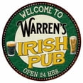thumbnail image 1 of Warren's Irish Pub 12" Round Metal Sign Kitchen Bar Wall Décor 200120036362, 1 of 1