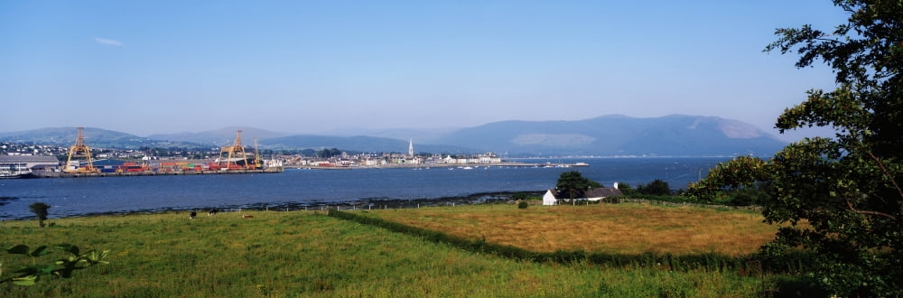 Warrenpoint From Carlingford Co Down Ireland Canvas Art - The Irish Image Collection Design Pics (37 x 12)