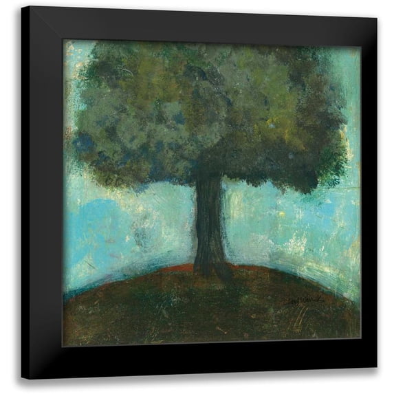 Warrick, Cheryl 15x15 Black Modern Framed Museum Art Print Titled - Under the Tree Square II