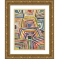 thumbnail image 1 of Warrick, Cheryl 19x24 Gold Ornate Wood Framed with Double Matting Museum Art Print Titled - Stripes II, 1 of 4