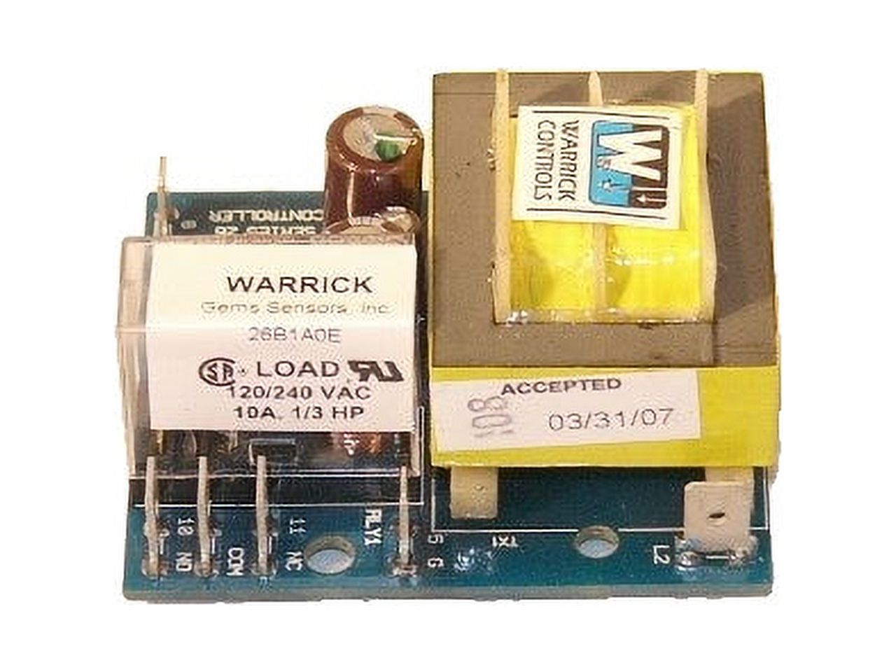 WarrickGems Sensors & Controls 26B1A0E Sensors and Controls 10K Ohm, 120V, 1/16 Panel Lvlctr