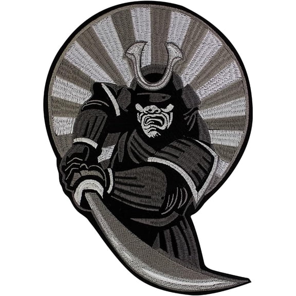 Warrier Patch Military Patches Embroidery Patches for Jackets Iron on Punk Badge Backpacks Motorcycle Emblem 1 piece