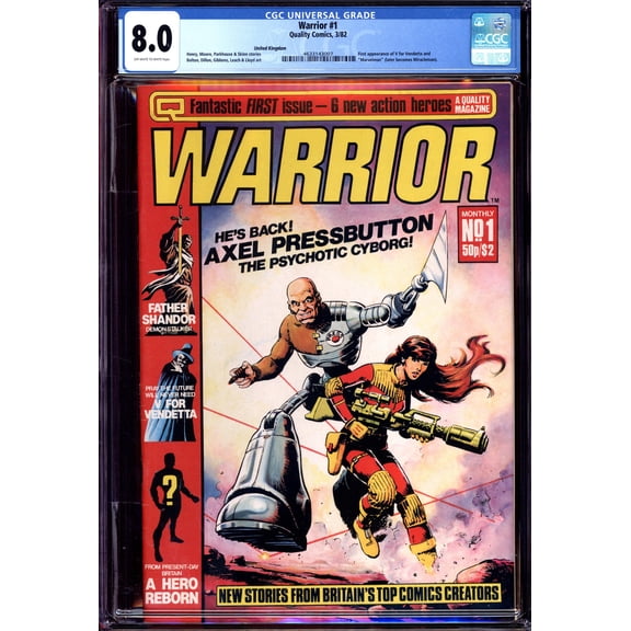 Warrior #1 - CGC 8 Comic Book