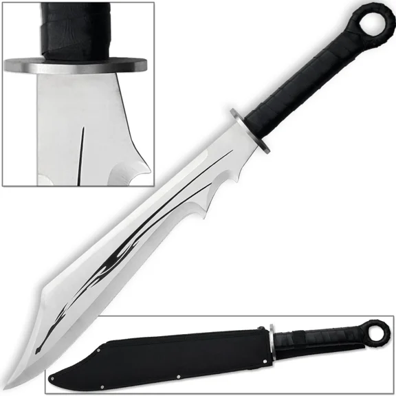 Warrior 26" Full Tang Urban Cutlass Sword with Zippered Nylon Sheath