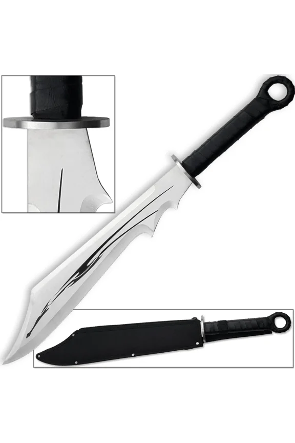 Warrior 26" Full Tang Urban Cutlass Sword with Zippered Nylon Sheath
