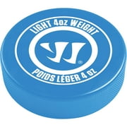 Warrior 4oz Rubber Hockey Puck - Blue Puck - 3" x 1" - Designed for Youth Hockey and Training 1 Each