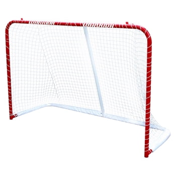 Warrior 72" Metal Street Hockey Net with 1.5" Tubing and Push Button Connectors - 72" x 48" x 29"