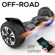 MIHOVER Warrior 8.5 inch 350W*2 off-Road Hoverboard Self-Balancing Scooter - All Terrain Self-Balancing Scooter with Bluetooth Speaker and LED Lights, 10 mph Max Speed for Kids and Adults,Max Weight