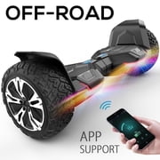 MIHOVER Warrior 8.5 inch 350W*2 off-Road Hoverboard - All Terrain Hoverboard with Bluetooth Speaker and LED Lights, 10 mph Max Speed for Kids and Adults,Max Weight 265lbs UL2272 & CPC Certified