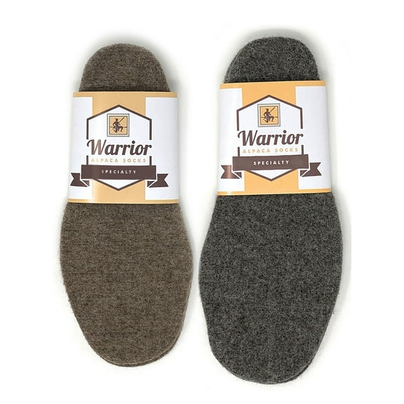 Warrior Alpaca Sock - Unisex Alpaca Felted Insoles & Liners for Shoes & Boots