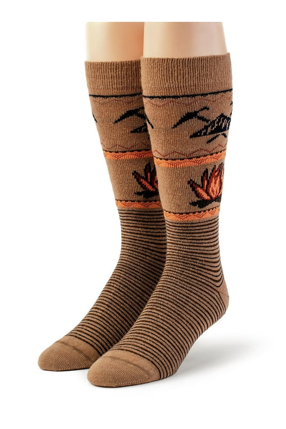 | Cozy Campfire Alpaca Novelty Unisex Socks