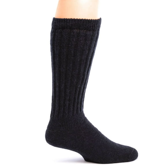 Warrior Alpaca Socks - Men's & Women's Extra Wide Loose Top Theraputic Casual Crew Alpaca Socks with Comfort Band