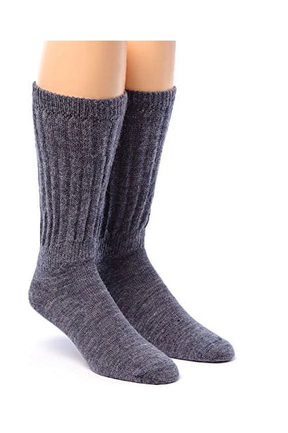 - Men's & Women's Extra Wide Loose Top Theraputic Casual Crew Alpaca Socks with Comfort Band
