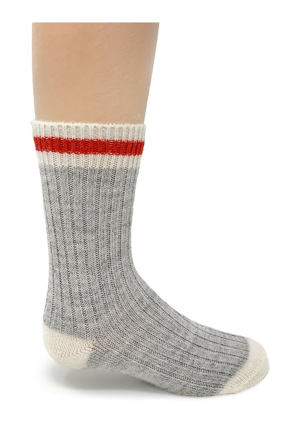 - Red Stripe Throwback Alpaca Socks for Boys and Girls