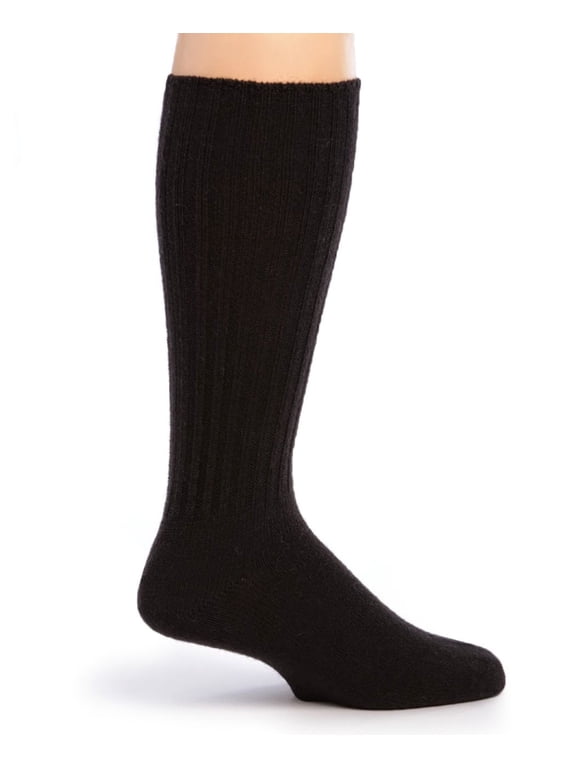 - Ribbed Casual Crew Alpaca Socks for Men & Women