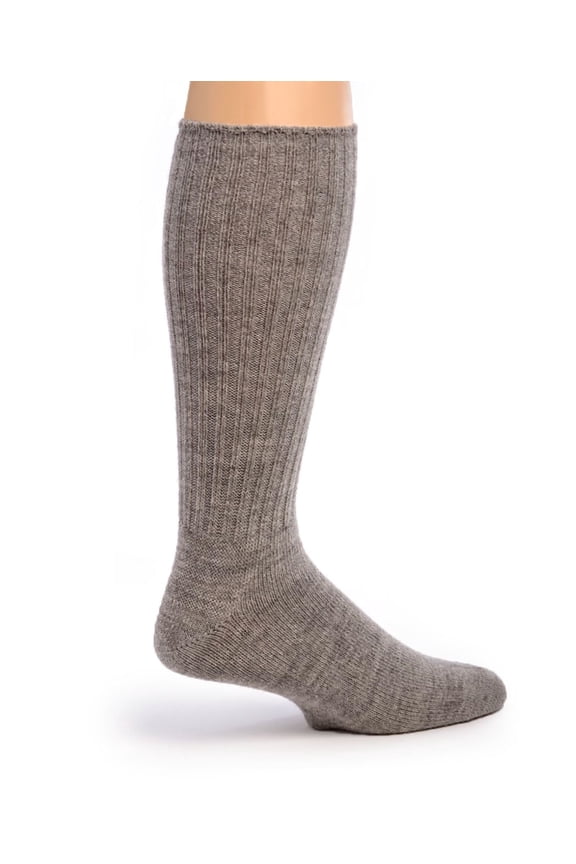 - Ribbed Casual Crew Alpaca Socks for Men & Women
