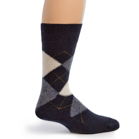 Warrior Alpaca Socks - Unisex Argyle Baby Alpaca Socks Large