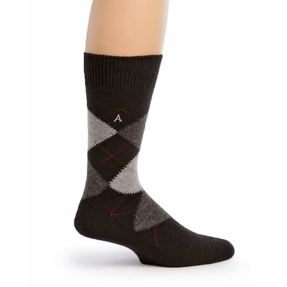 Warrior Alpaca Socks - Unisex Argyle Baby Alpaca Socks Medium