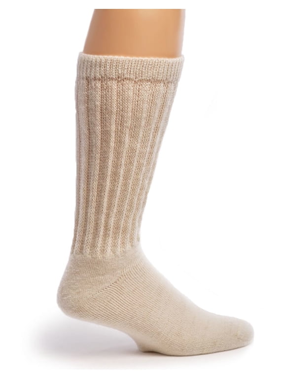 - Unisex - Extra Wide Loose Top Therapeutic- Diabetic Crew Socks