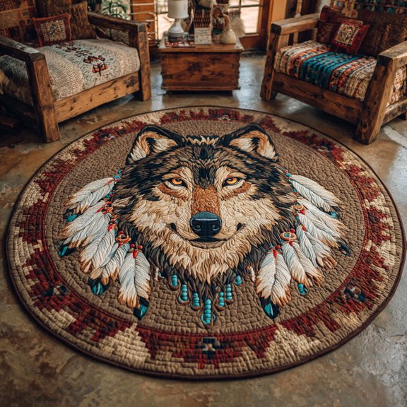 Warrior Alpha 3D All Over Printed Quilted Round Mat BTO11091115
