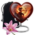 thumbnail image 1 of Warrior Archer In Fiery Landscape - Artful Ashes Urn - Human Cremation Urn - 8 Inch - Urn For Human Ashes Adult - Ash Urn Charm - Burial Urn For Ashes - Ash Holders For Human Ashes, 1 of 5