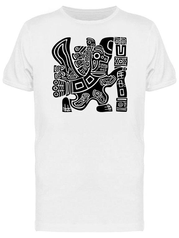 Warrior, Aztec Eagle T-Shirt Men -Image by Shutterstock, Male Small