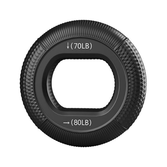 Warrior Black [70-80 lbs] (C)$Silicone grip ring with adjustable strength silicone gripper strength fitness equipment large grip ball