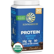 Sunwarrior Warrior Blend Chocolate Vegan Protein Powder 30 Servings