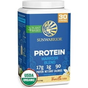 Sunwarrior Warrior Blend Vanilla Vegan Protein Powder 30 Servings