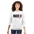 thumbnail image 1 of Warrior Breast Cancer Awareness BCA Women Plus Size Crewneck Sweatshirt Brisco Brands 2X, 1 of 5